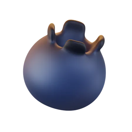 Blueberry  3D Icon