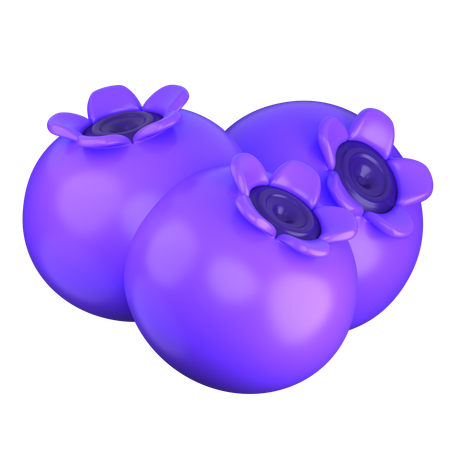 Blueberry  3D Icon