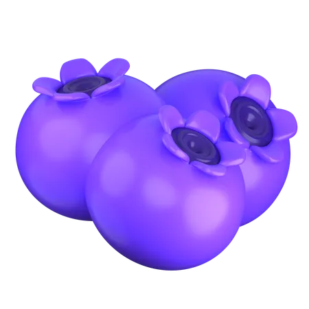 Blueberry  3D Icon