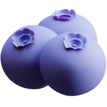 Blueberry  3D Icon