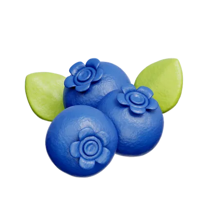 Blueberry  3D Icon