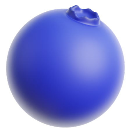 Blueberry  3D Icon