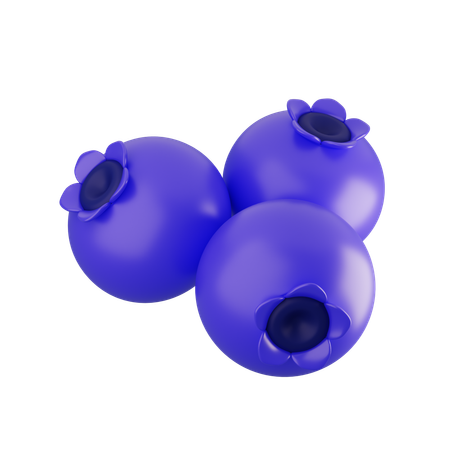 Blueberry  3D Icon
