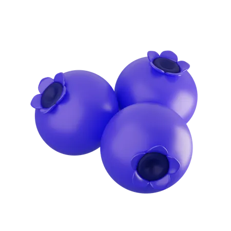 Blueberry  3D Icon