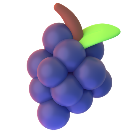 Blueberry  3D Icon