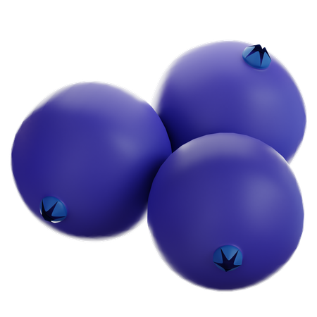 Blueberry  3D Icon