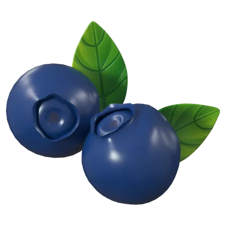 Blueberry  3D Icon