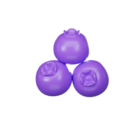 Blueberry Fruit  3D Icon