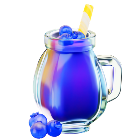 Blueberry juice  3D Icon