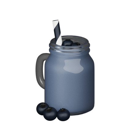 Blueberry Juice  3D Icon