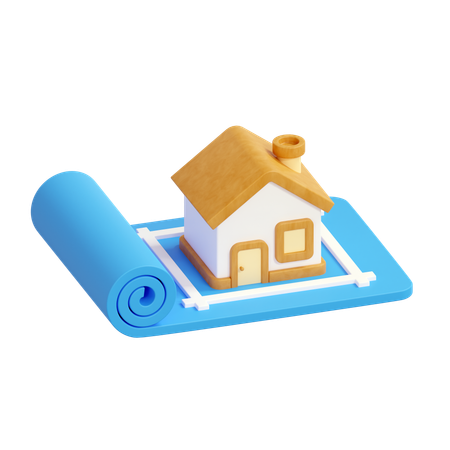 청사진  3D Icon