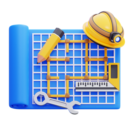 Blueprint  3D Icon