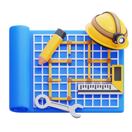Blueprint  3D Icon