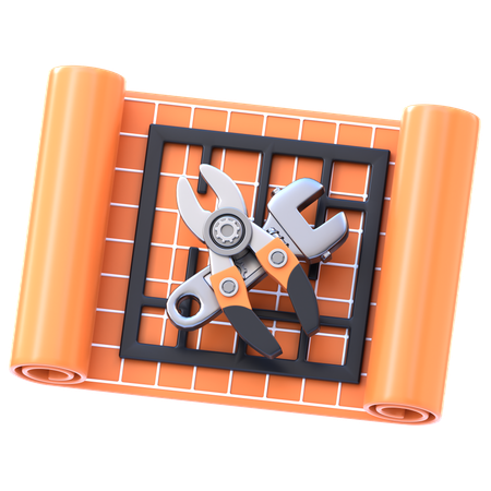 Blueprint   3D Icon
