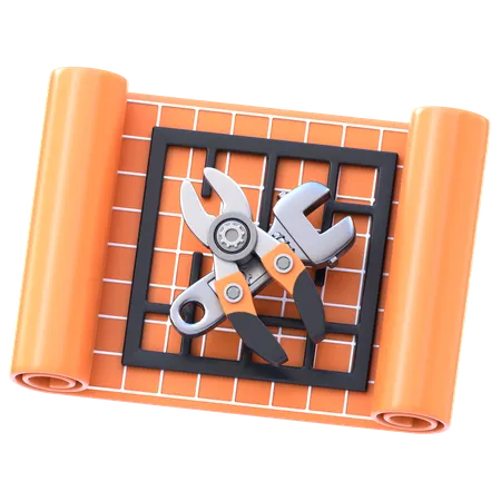 Blueprint   3D Icon