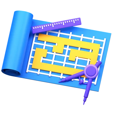 Blueprint  3D Icon