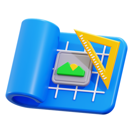 Blueprint  3D Icon