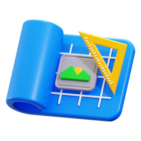 Blueprint  3D Icon