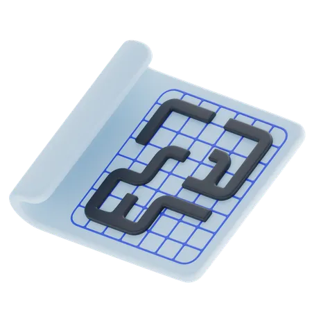 Blueprint  3D Icon