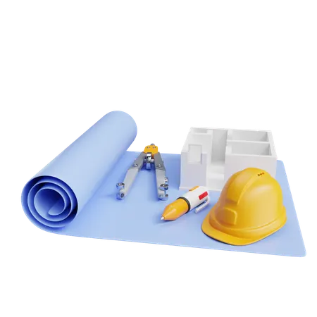 Blueprint  3D Icon
