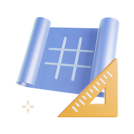 Blueprint  3D Icon