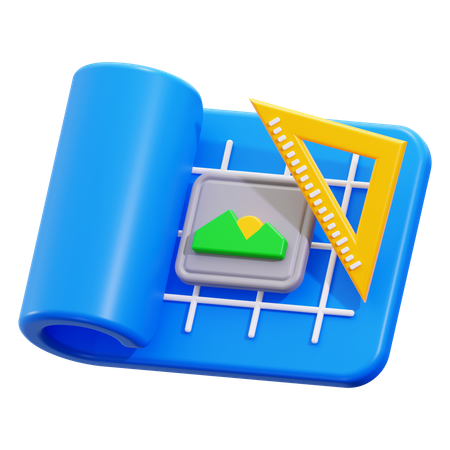 Blueprint  3D Icon