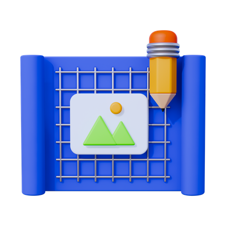 Blueprint  3D Icon