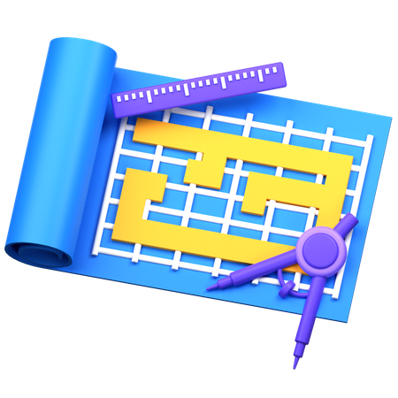 Blueprint  3D Icon