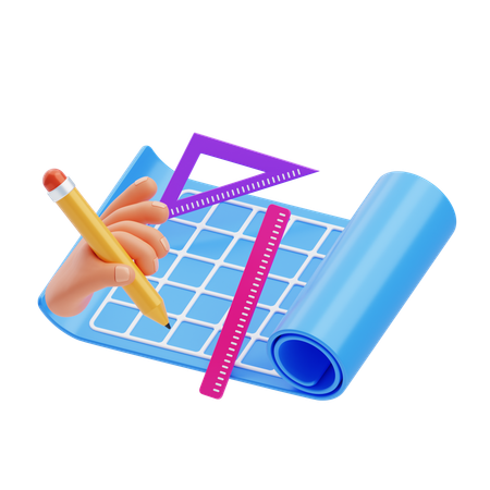 Blueprint Design  3D Icon