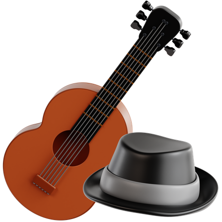Blues Music  3D Icon