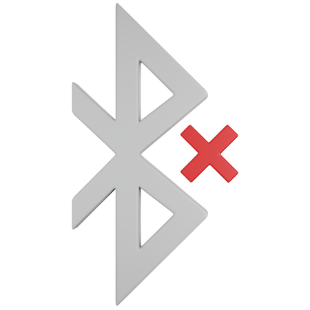 Bluetooth Disabled  3D Icon