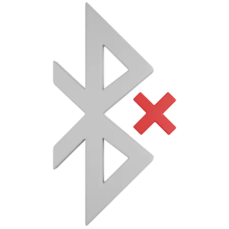 Bluetooth Disabled  3D Icon