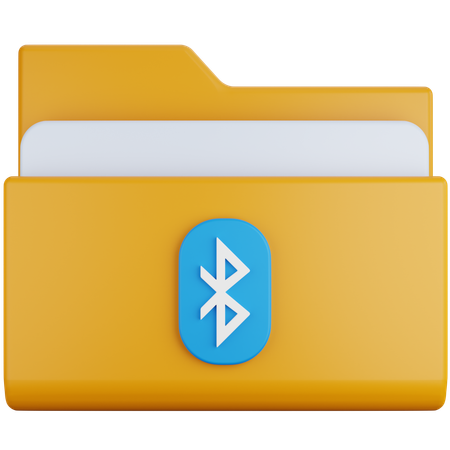 Bluetooth Folder  3D Icon