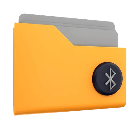 3 D Render Bluetooth Folder Illustration 3D Icon