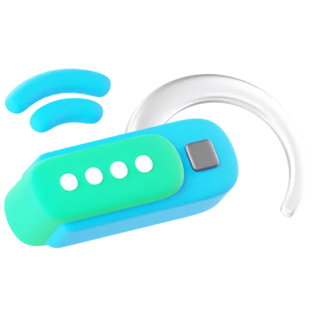 Bluetooth Headset  3D Icon
