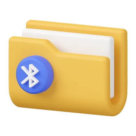 Bluetooth Dateiubertragung 3 D Render Symbol Abbildung 3D Icon
