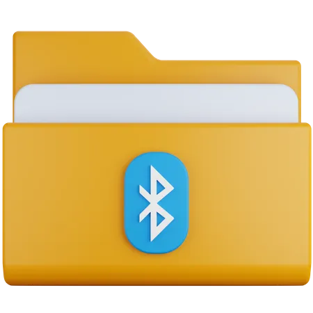 3 D Symbol Illustration Bluetooth Symbol Ordner 3D Icon