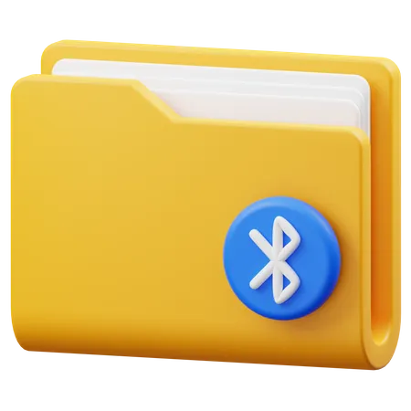 Bluetooth-Ordnerübertragung  3D Icon