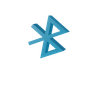 3d bluetooth connectivity logo