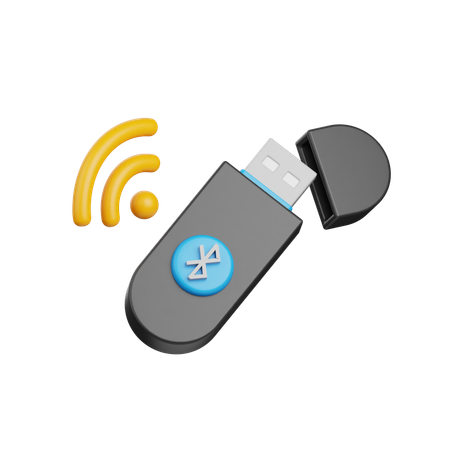 Usb-bluetooth  3D Icon