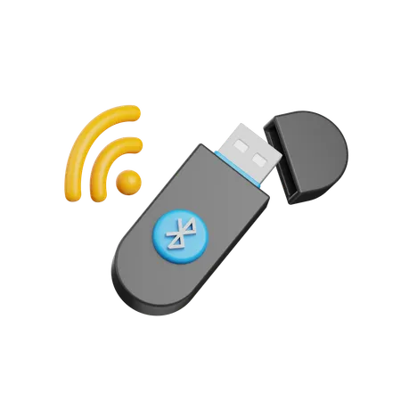 Bluetooth Usb  3D Icon