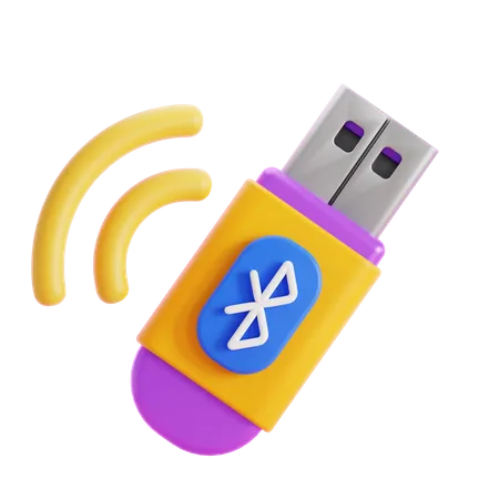 Bluetooth-USB  3D Icon