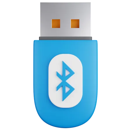 3 D Icon Illustration Bluetooth Usb Drive 3D Icon