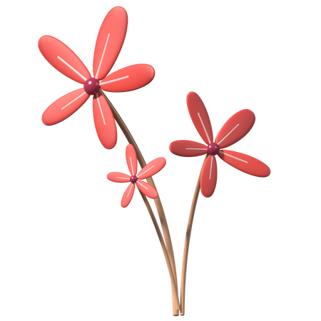 Blume  3D Illustration