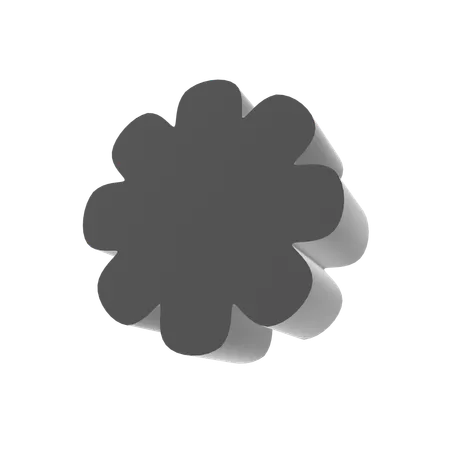 Blumenabstrackt  3D Icon