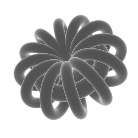 Blumenabstrackt  3D Icon