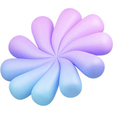 Blume abstrakt form  3D Icon