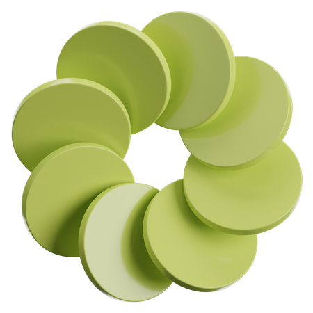 Blume abstrakt form  3D Icon