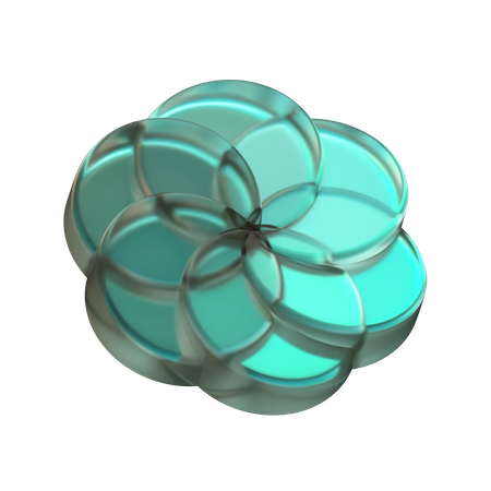 Blume abstrakt form  3D Icon