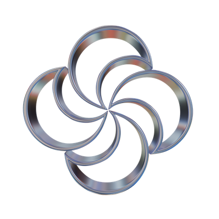 Blume abstrakt form  3D Icon